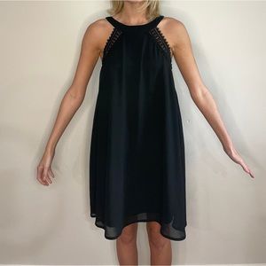 modest black dress